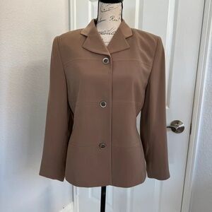 Elegant Brown Women's Blazer